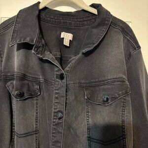 LOGO By Lori Goldstein Size 24W Acid Wash Black